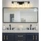 Z-Lite Lauren Vanity, 4-Light, 30.5 In.W x 6.5 In.L x 8.5 In.H, Matte Black/Clear 819-4V-MB - alternate 4